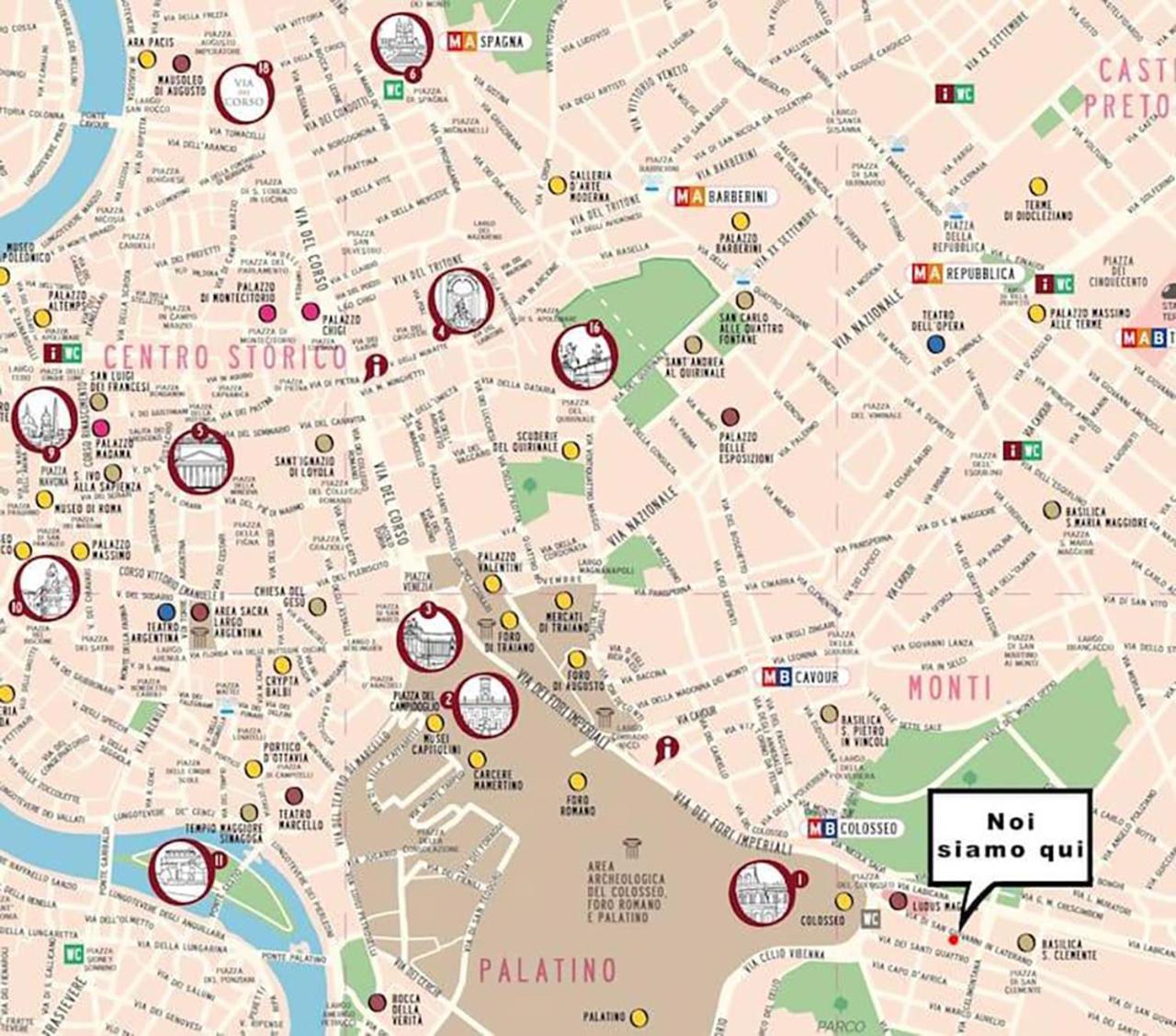150 M Dal Colosseo - Appartamento Minerva Rom Eksteriør billede